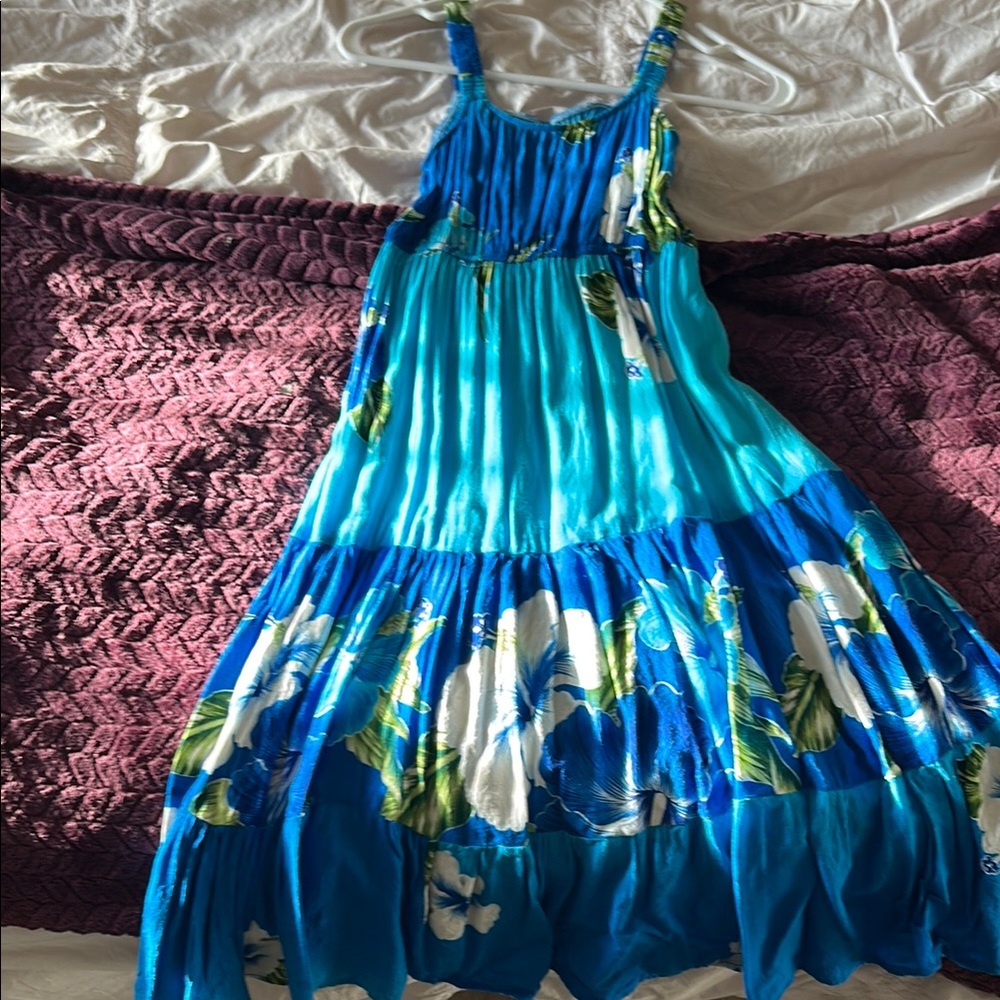 Blue Floral women’s Dress